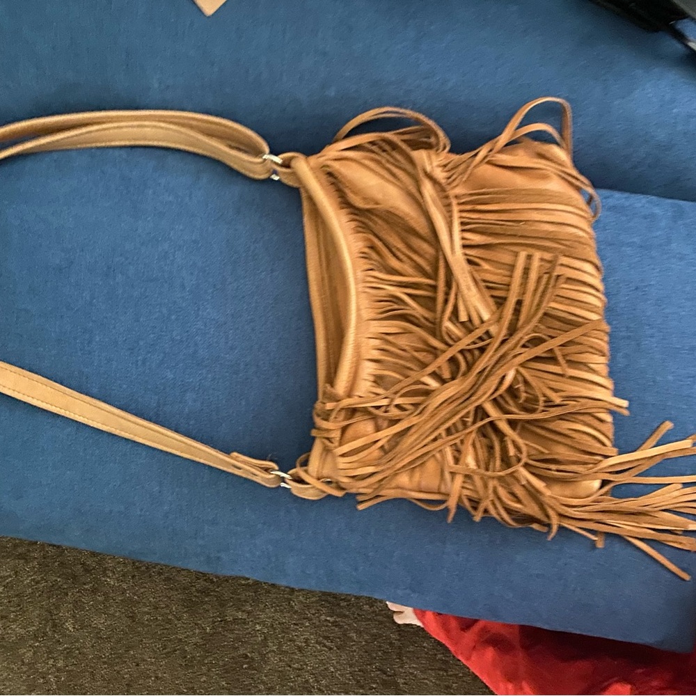 Leather Fringe Crossbody